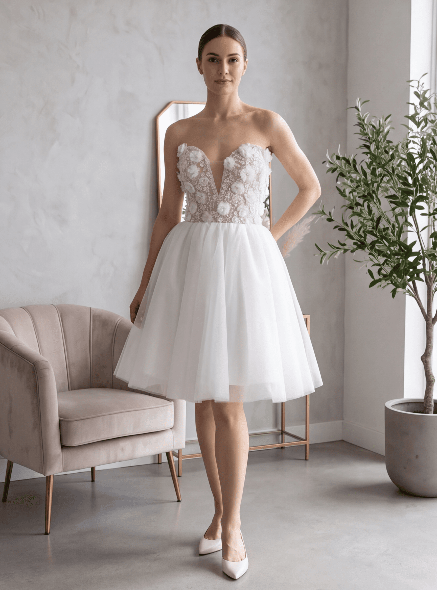 Свадебное платье Jasmine Mini - ателье ФРЕЙЯ, Санкт-Петербург